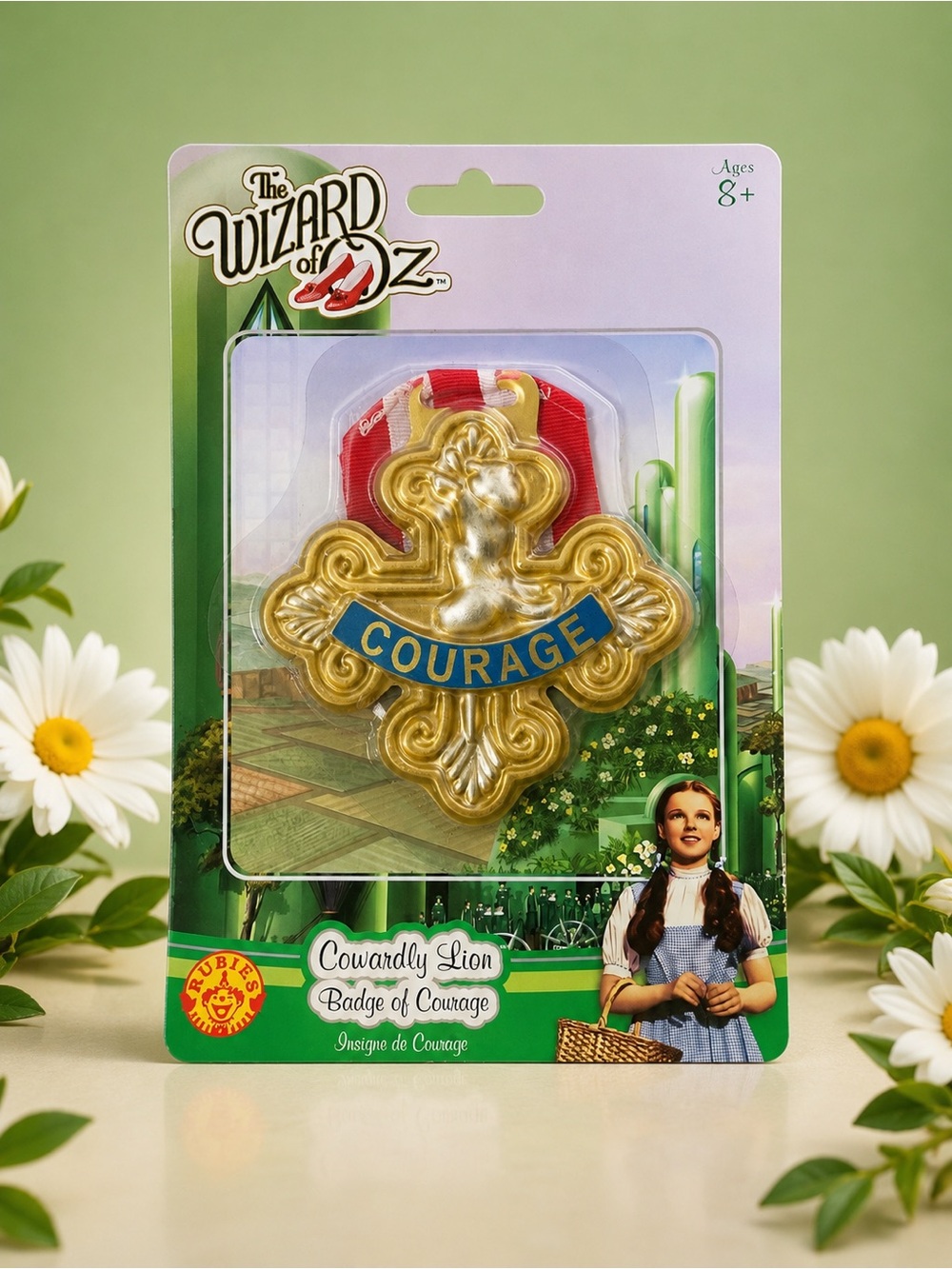 Wizard of Oz Cowardly Lion Badge of Courage Pin – Rubies Collectable